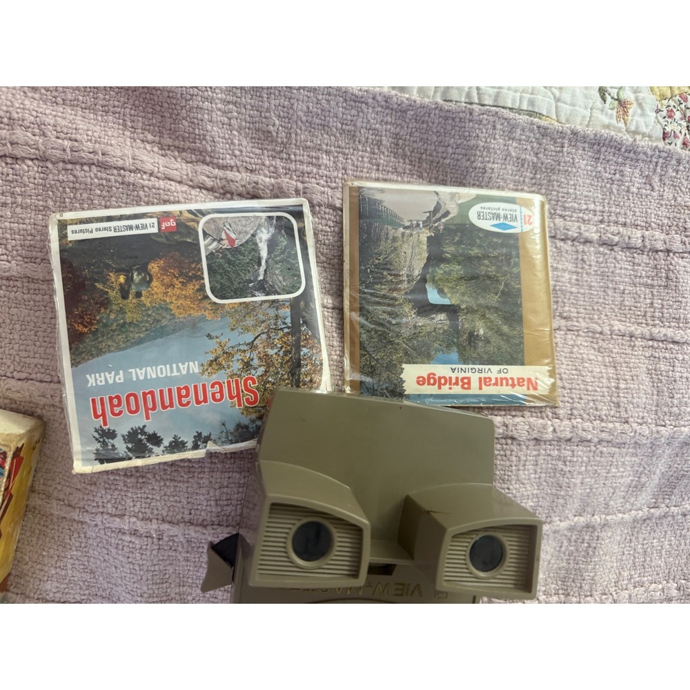 Vintage GAF View-Master 3D Viewer Shenandoah National Park Natural Bridge Reels - Picture 2 of 2